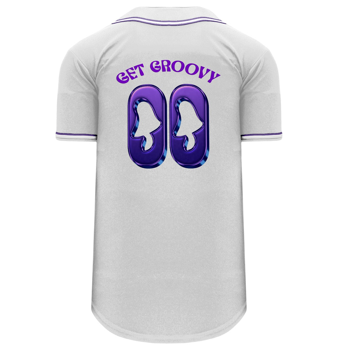 Team Purple Baseball T-shirt | White