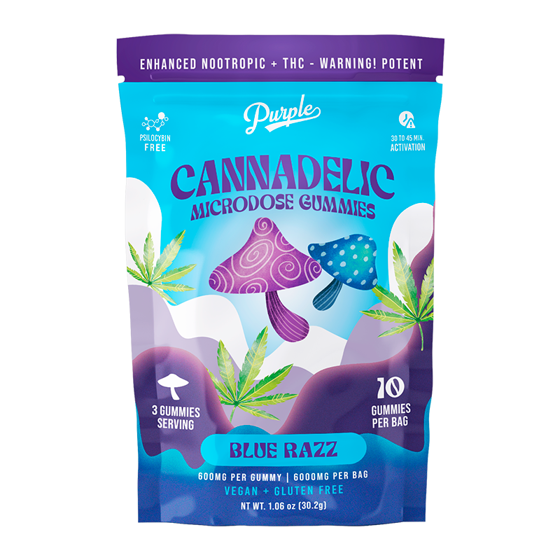 Cannadelics Microdose Gummies | Blue Razz