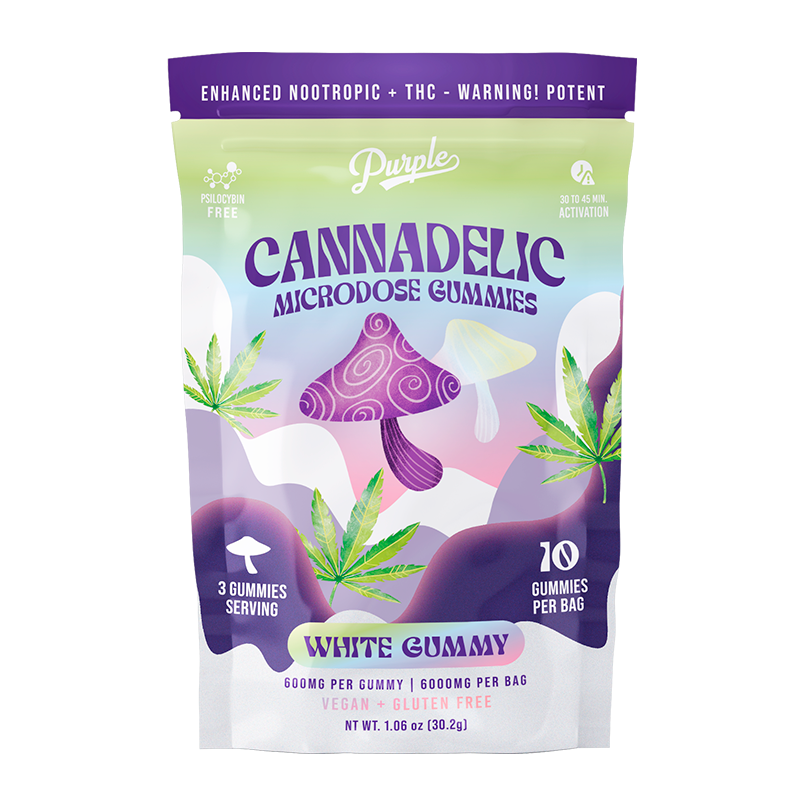 Cannadelics Microdose Gummies | White Gummy