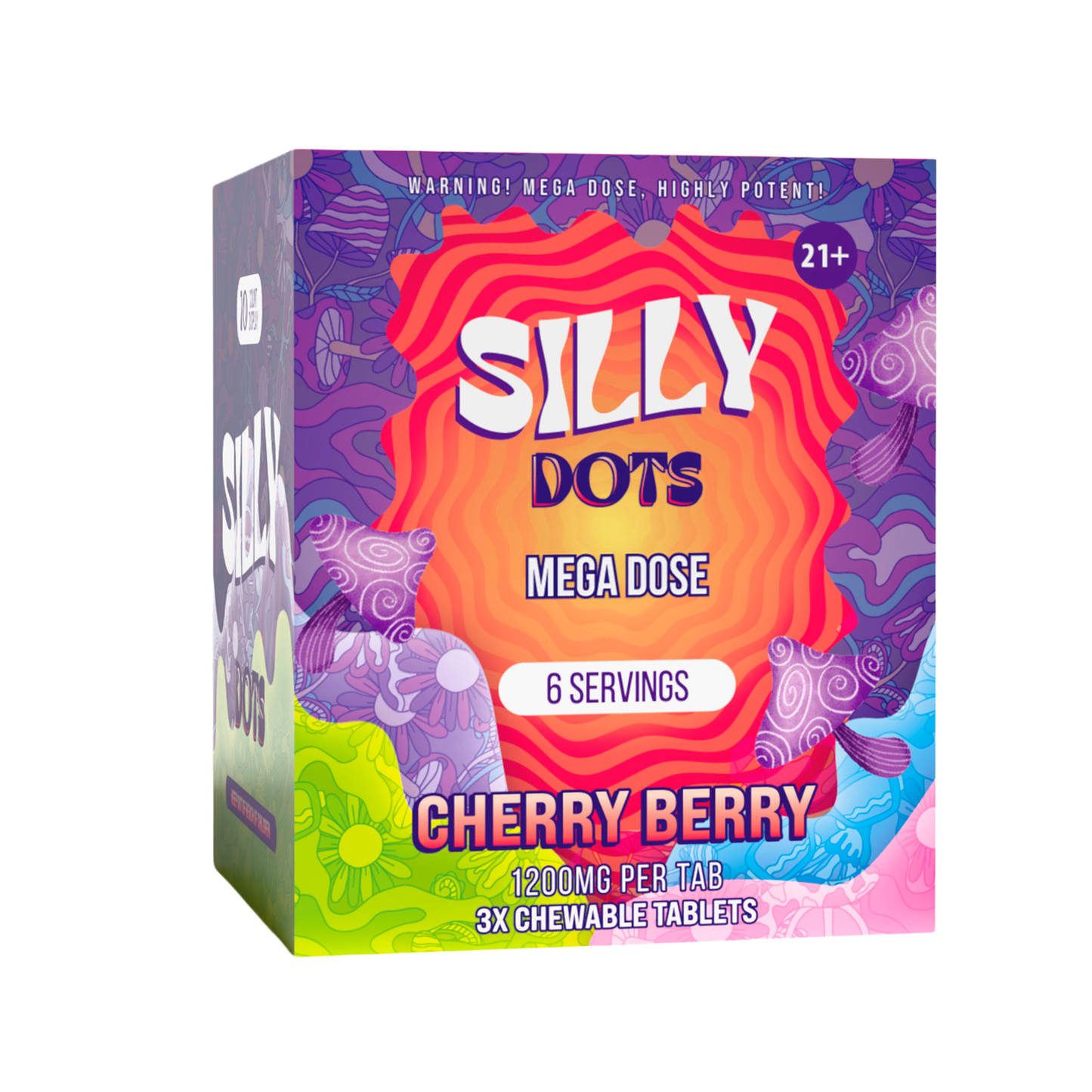 Cherry Berry Silly Dots Mega Dose 1200mg Tabs | 3 Tabs