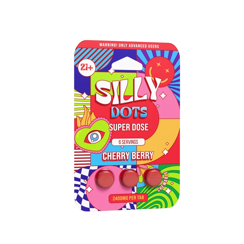 Silly Dots Super Dose 2400mg Tabs | 3 Tabs | Cherry Berry