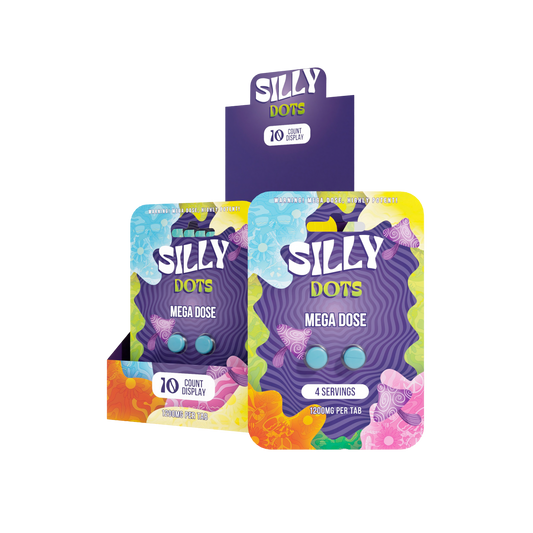 Party Pack | Silly Dots Mega Dose 1200mg Tabs | 2 Pack | 10 Count Display