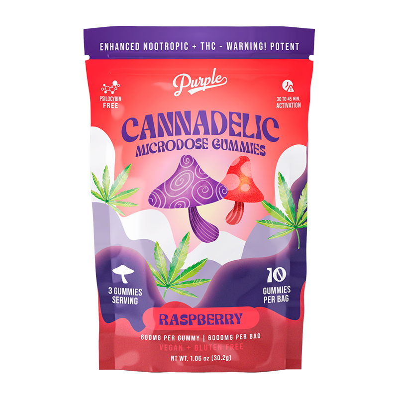 Cannadelics Microdose Gummies | Raspberry