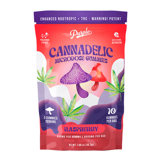 Cannadelics Microdose Gummies | Raspberry