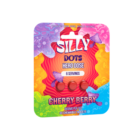 Silly Dots Hero Dose 1800mg Tabs | 3 Tabs | Cherry Berry