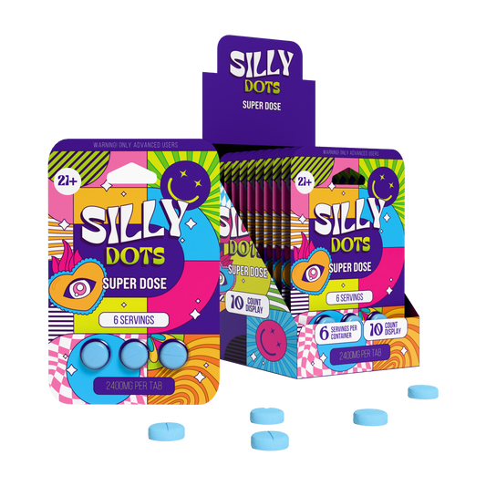 Party Pack | Silly Dots Super Dose 2400mg Tabs | 3 Pack | 10 Count Display