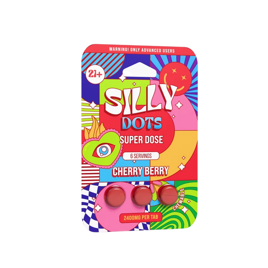 Silly Dots Super Dose 2400mg Tabs | 3 Tabs | Cherry Berry